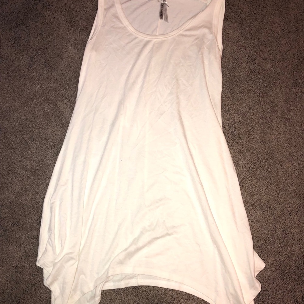 white strap dress